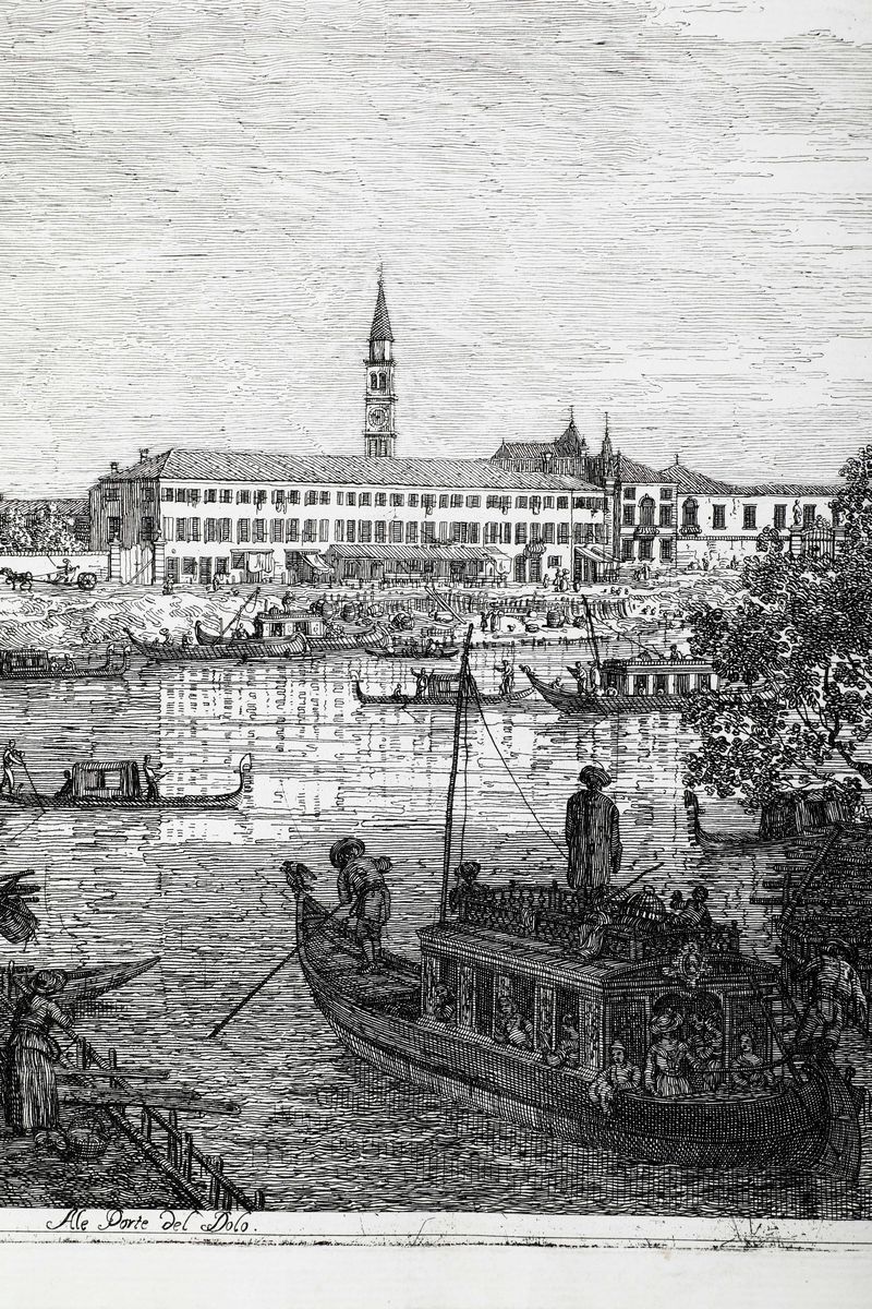 Giovanni Antonio Canal Detto il Canaletto (venezia 1697-1768)alle Porte del Dolo