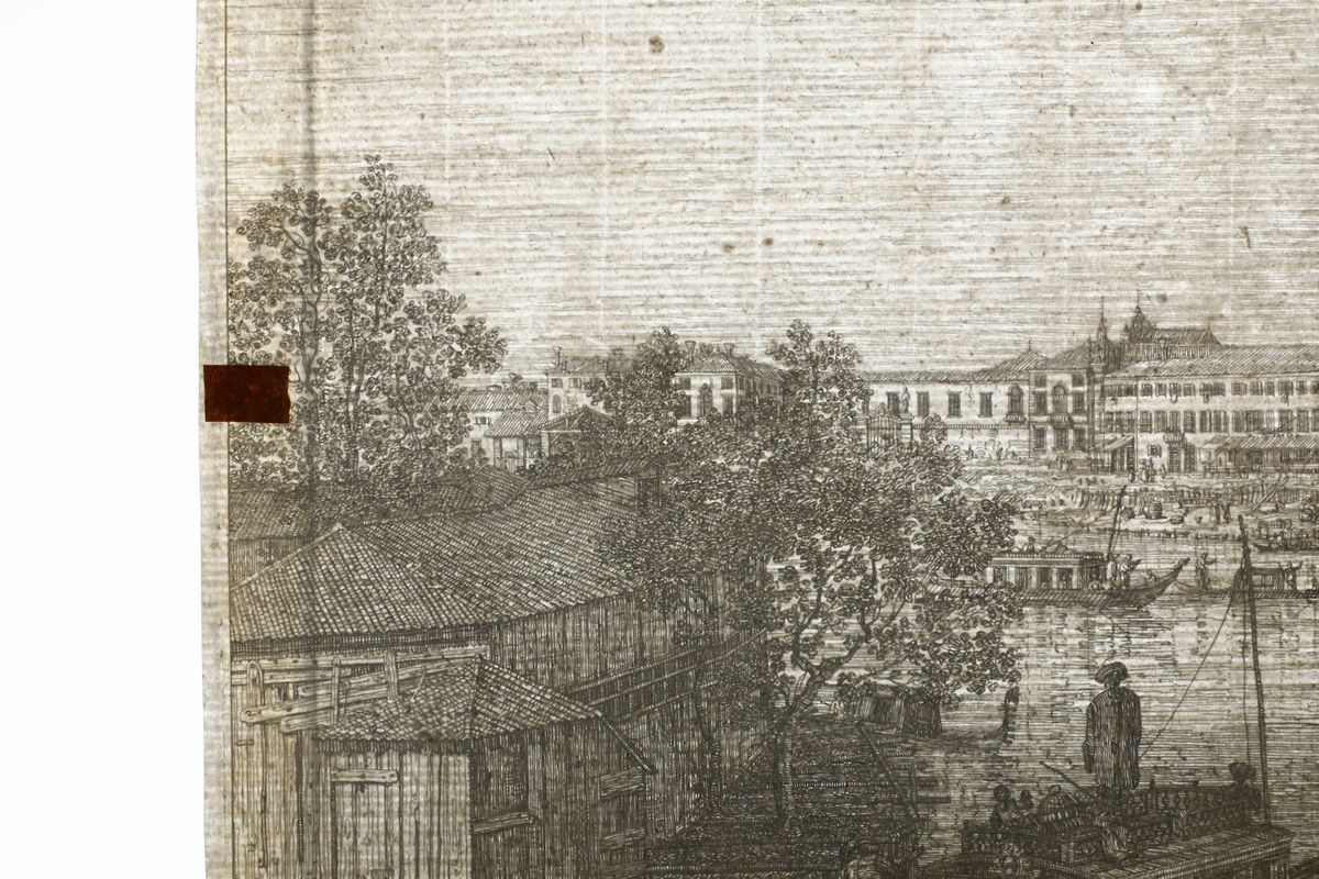 Giovanni Antonio Canal Detto il Canaletto (venezia 1697-1768)alle Porte del Dolo
