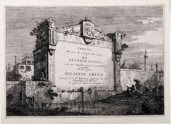 Giovanni Antonio Canal detto Il Canaletto (Venezia 1697-1768) Frontespizio della Serie di vedute