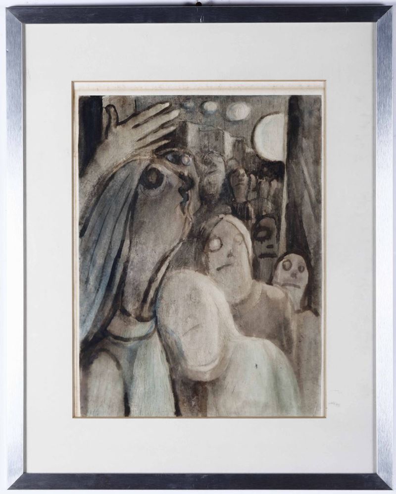 Silvio Cassinelli (1905-1985) Personaggi  - Auction 19th-20th century paintings - Cambi Casa d'Aste