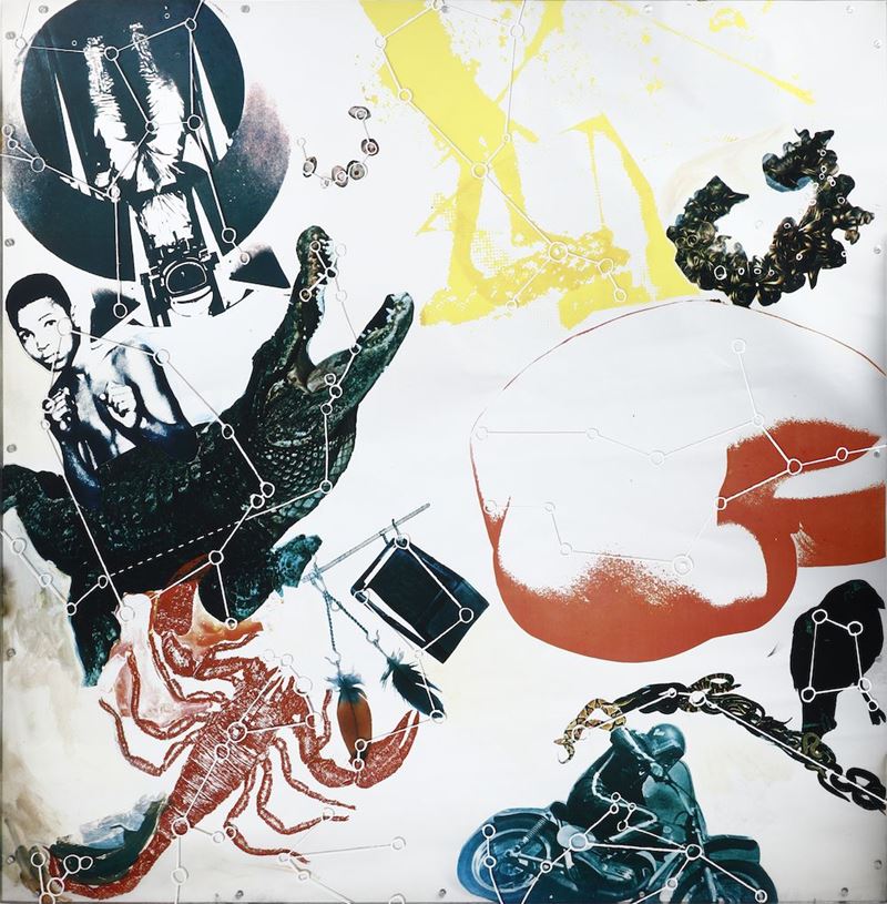 Robert Rauschenberg (1925-2008)star Quarters Panel N. II
