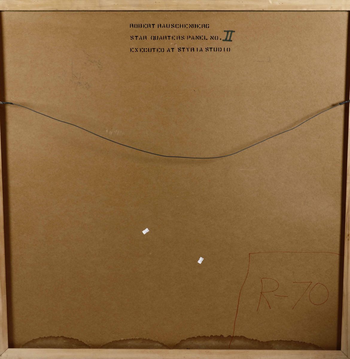 Robert Rauschenberg (1925-2008)star Quarters Panel N. II