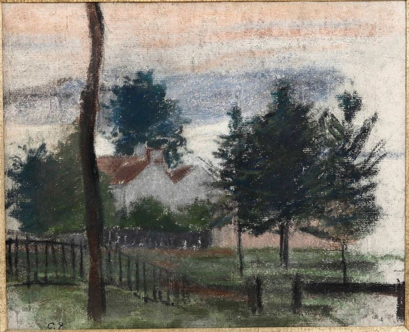 Camille Pissarro (1830-1903)paysage À Louveciennes, 1869 Ca.