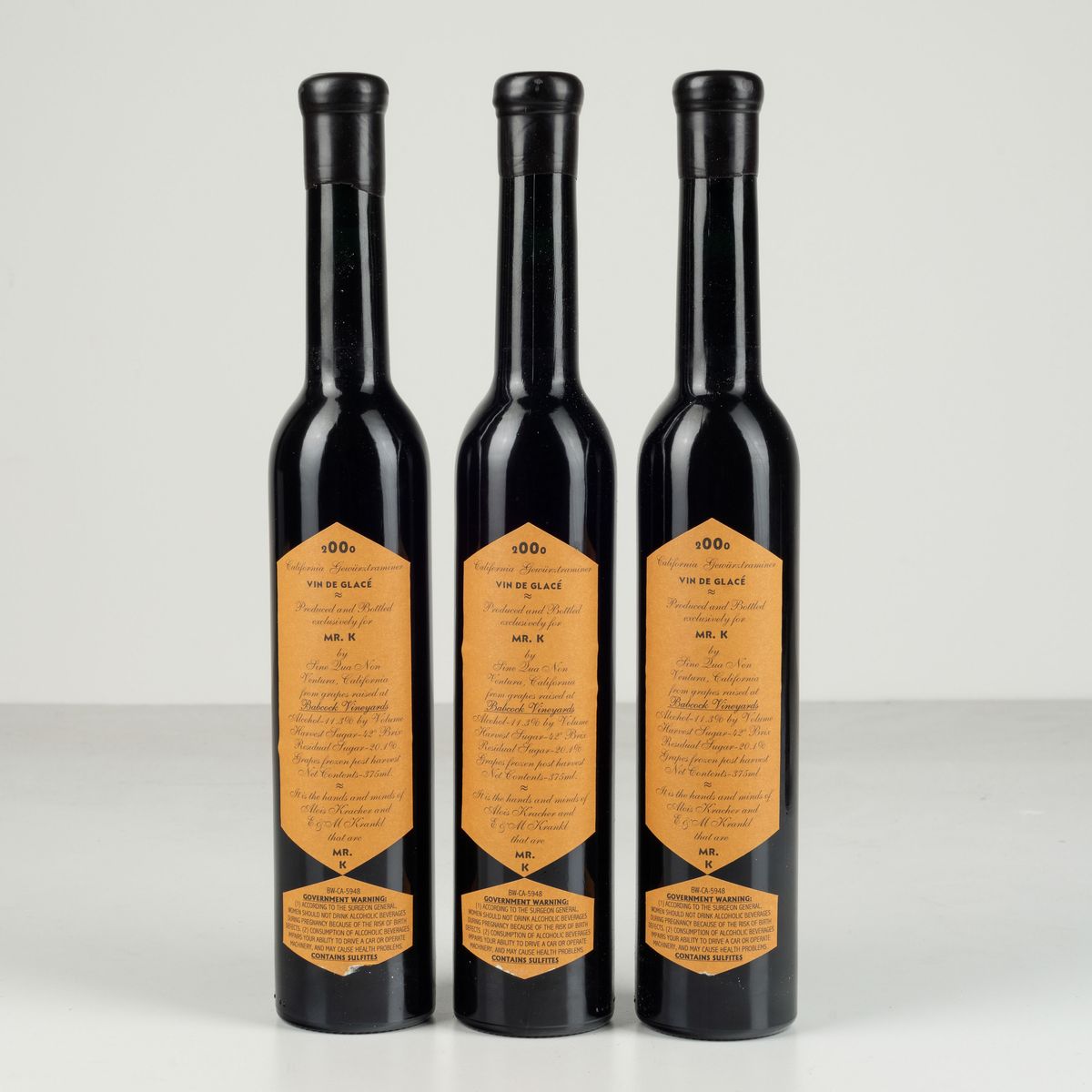 Sine Qua Non Mr. K, Eiswein