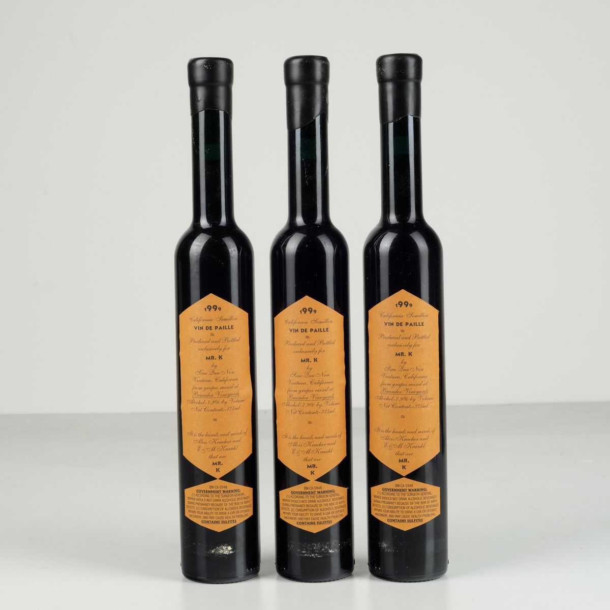 Sine Qua Non Mr. K, Vin De Paille