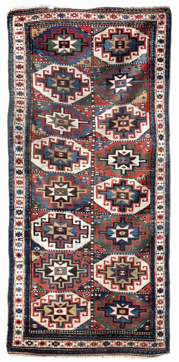 Tappetro Kazak, Caucaso fine XIX secolo.  - Auction Antique Carpets - I - Cambi Casa d'Aste