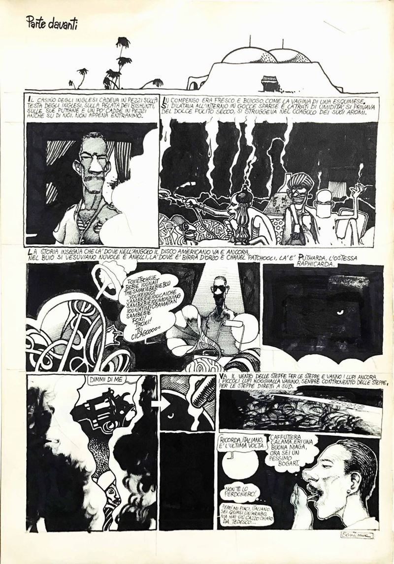 Andrea Pazienza (1956- 1988) Il  Casino Degli Inglesi: parte davanti  - Asta Fumetti d'Autore - Cambi Casa d'Aste