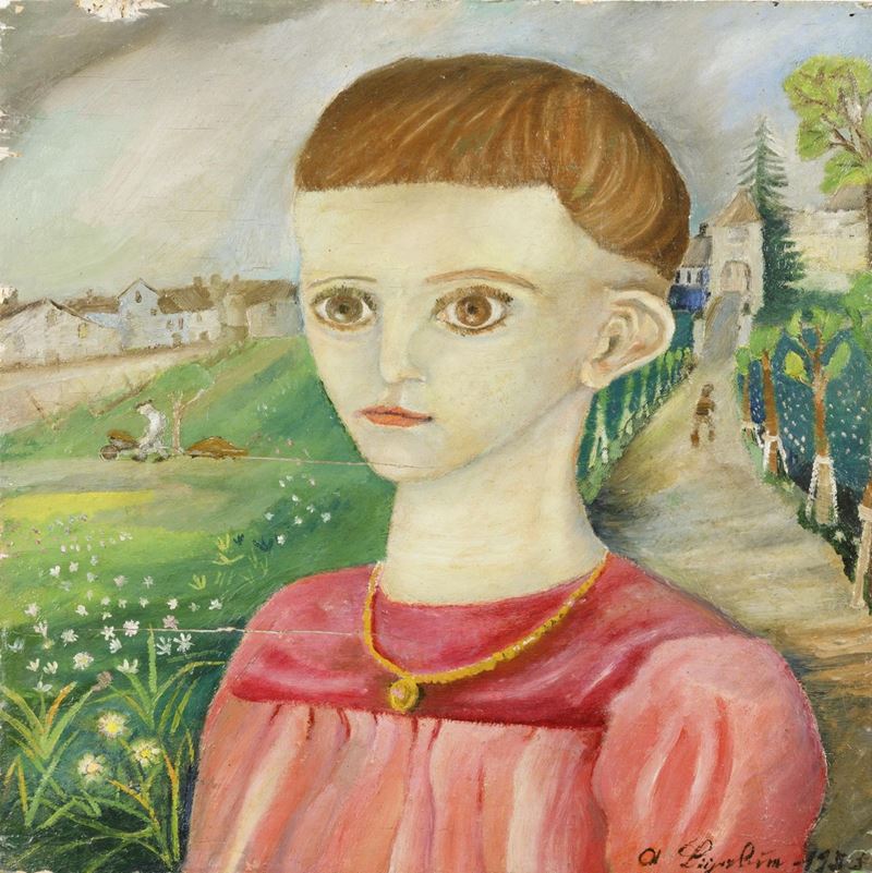 Antonio Ligabue (1899-1965)ritratto di Elba, 1935