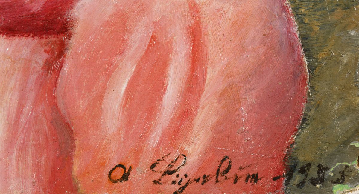 Antonio Ligabue (1899-1965)ritratto di Elba, 1935