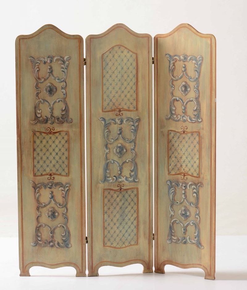 Paravento in legno a 3 ante  - Auction Antiques | Timed Auction - Cambi Casa d'Aste