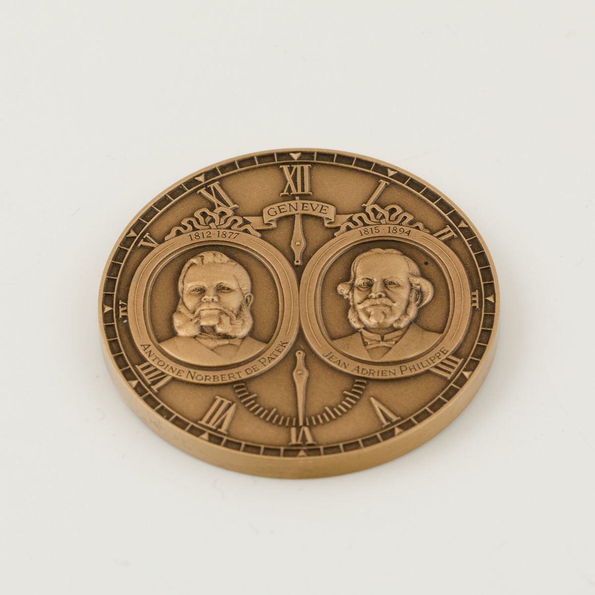 Patek Philippe - Medaglia in Bronzo Commemorativa del 150° Anniversario della Maison Accompagnata...