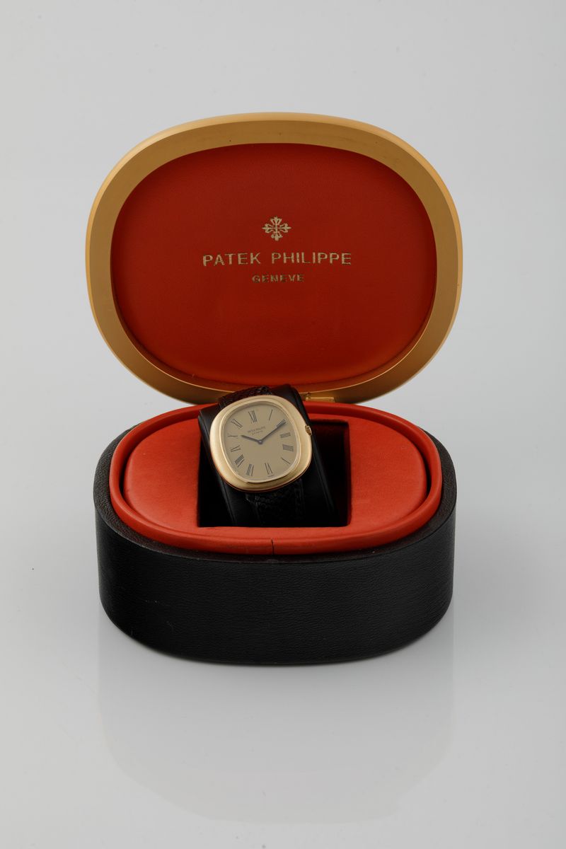 Patek Philippe - Ellipse Automatico Ref. 3589, in Oro Giallo 18k, con Scatola e Garanzia.