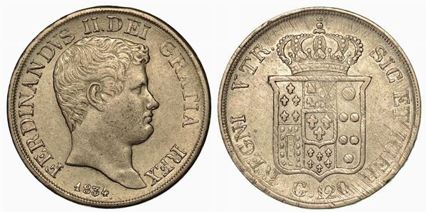 NAPOLI. Ferdinando II, 1830-1859. 120 Grana 1834.