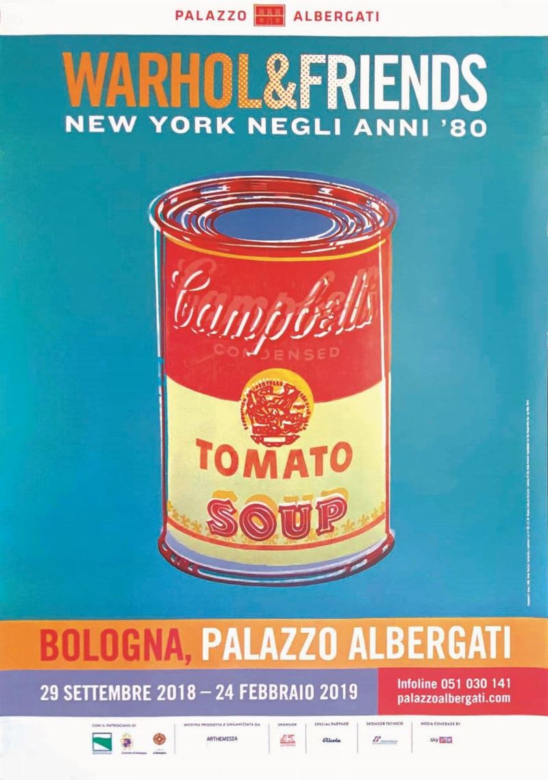 Andy Warhol : Andy Warhol (1928-1987) PALAZZO ALBERGATI BOLOGNA  - Auction Posters | Cambi Time - I - Cambi Casa d'Aste