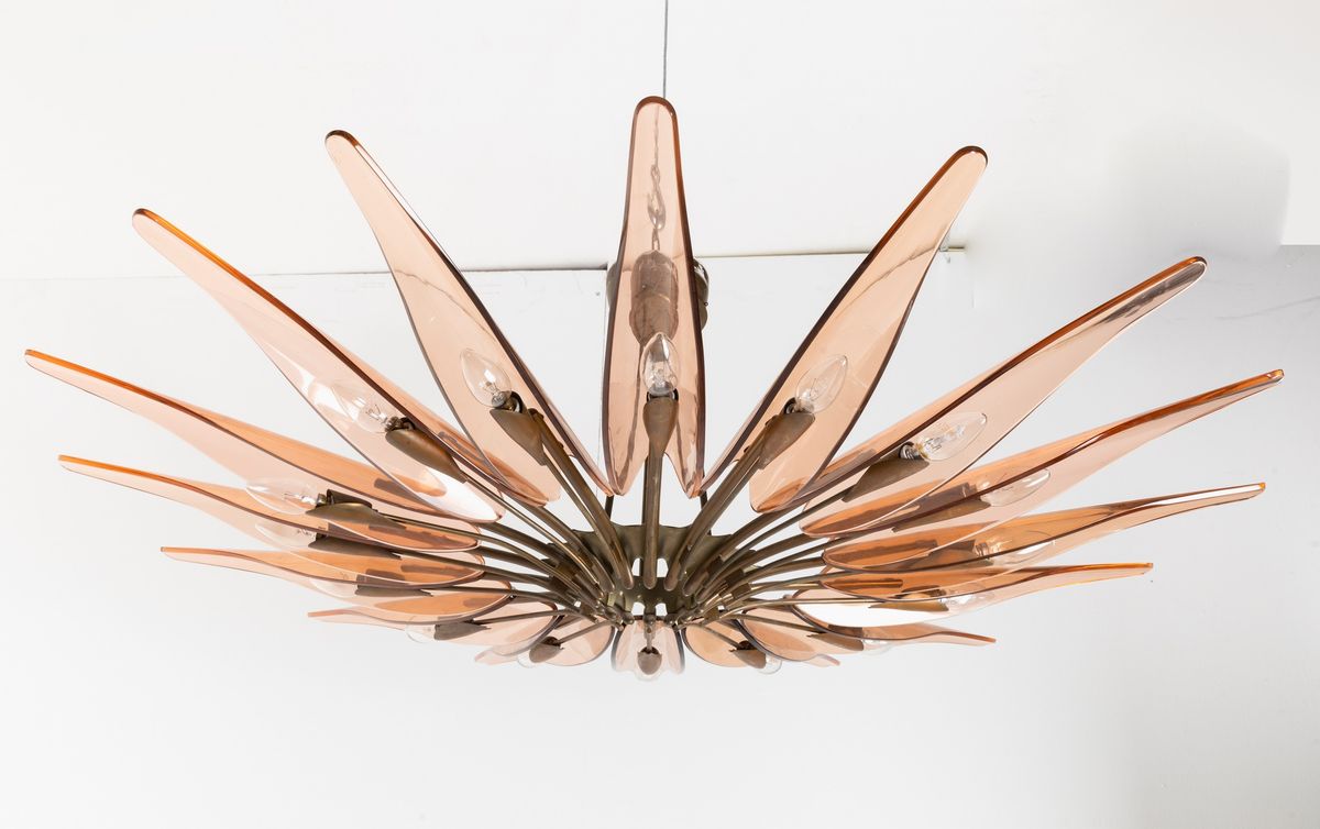 Max Ingrand - Lampada a Sospesione Dahlia Mod. 1563