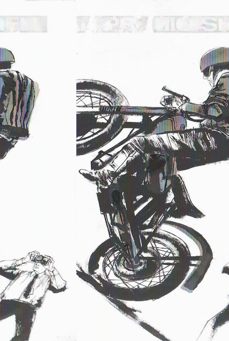 Guido Crepax (1933-2003) Motociclismo Imola  - Asta Fumetti d'Autore - Cambi Casa d'Aste