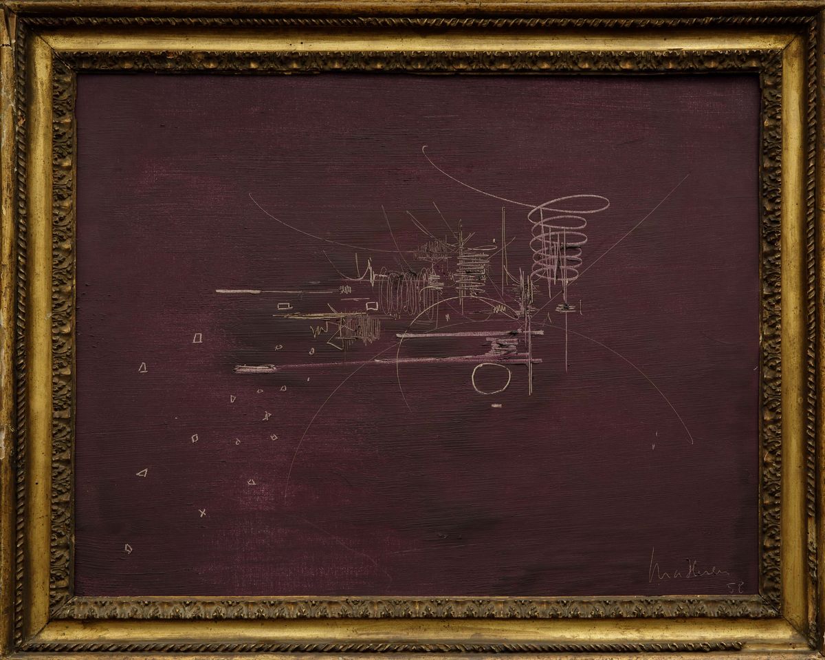 Georges Mathieu (1921-2012)deuil De Christine, 1958