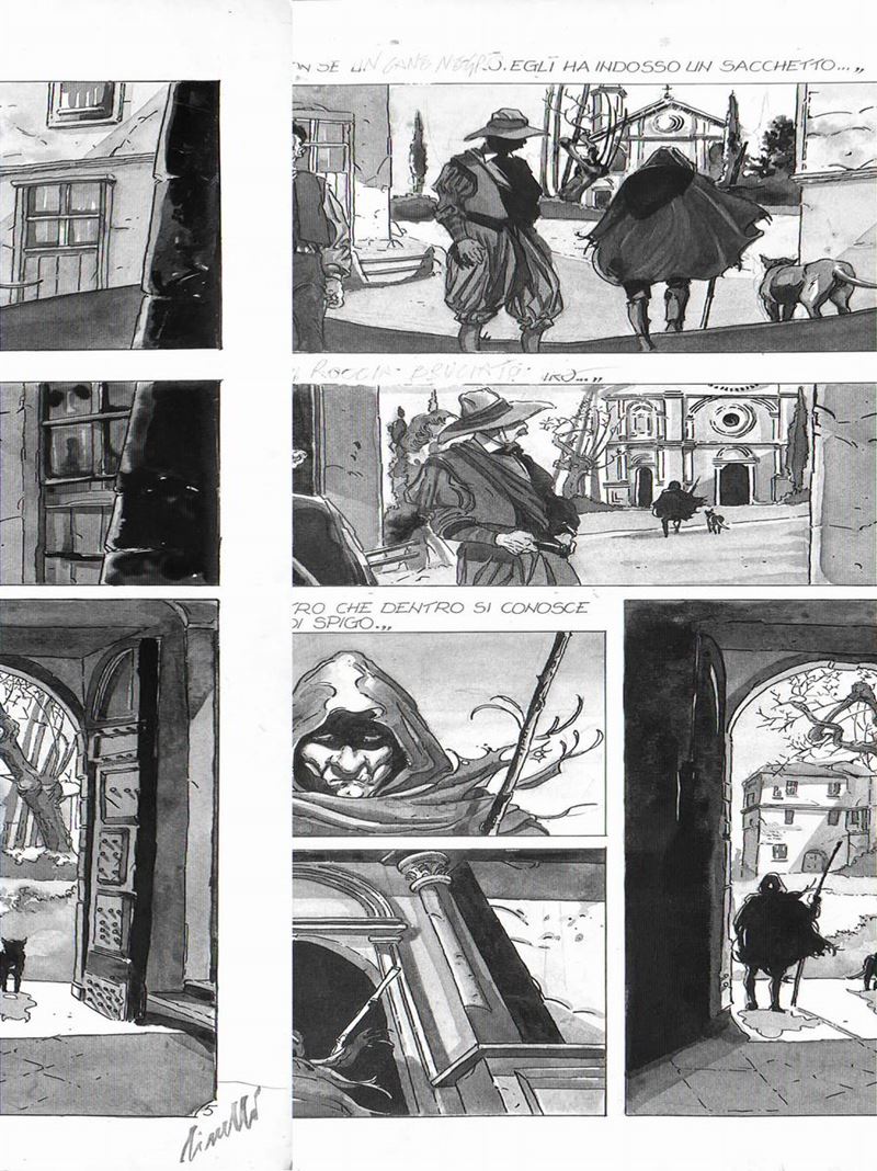 Sergio Tisselli  (1957) La Costellazione del Cane  - Asta Fumetti d'Autore - Cambi Casa d'Aste