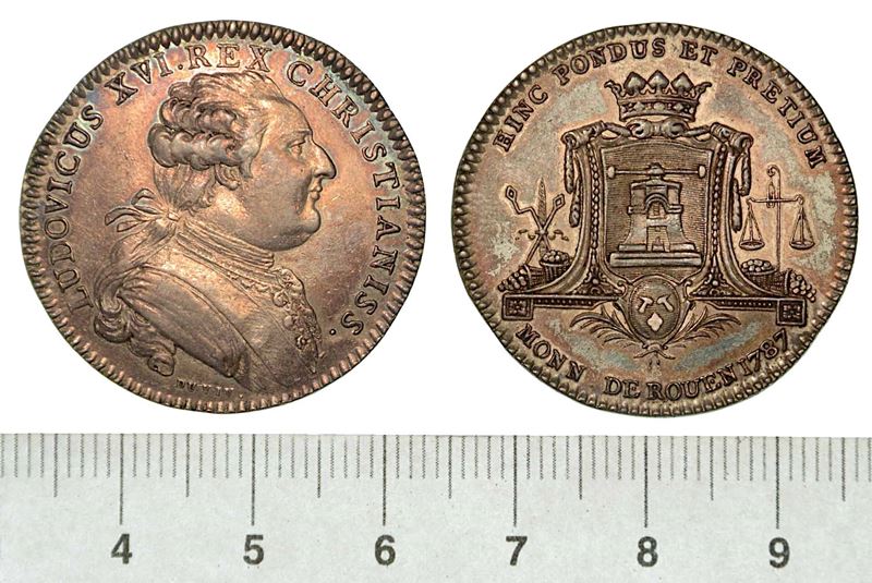 LUIGI XVI, 1774-1793. Medaglia in argento 1787. Rouen.  - Auction Numismatics - Cambi Casa d'Aste