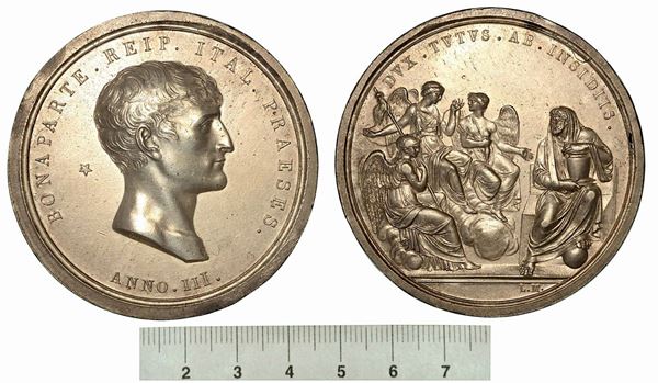 ATTENTATO ALLA VITA DI NAPOLEONE. Medaglia in bronzo argentato anno III (1804).