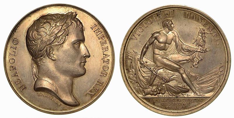 BATTAGLIA DI PREUSS EYLAU. Medaglia in argento 1807.  - Asta Numismatica - Cambi Casa d'Aste