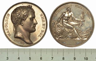 Battaglia di Preuss Eylau. Medaglia in Argento 1807.