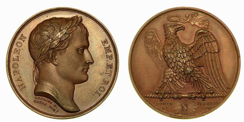 VITTORIE DEL 1807. Medaglia in bronzo 1807.  - Auction Numismatics - Cambi Casa d'Aste