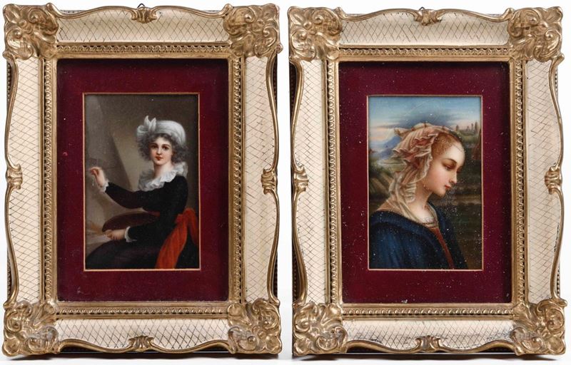 Scuola del XIX secolo Ritratto di pittrice Vergine Maria  - Asta Dipinti Antichi | Cambi Time - I - Cambi Casa d'Aste