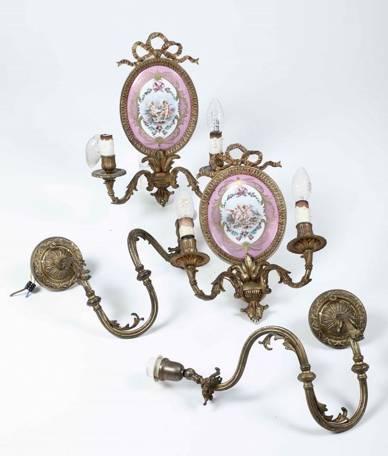 Quattro appliques in bronzo  - Auction Fine Art January | Cambi Time - Cambi Casa d'Aste