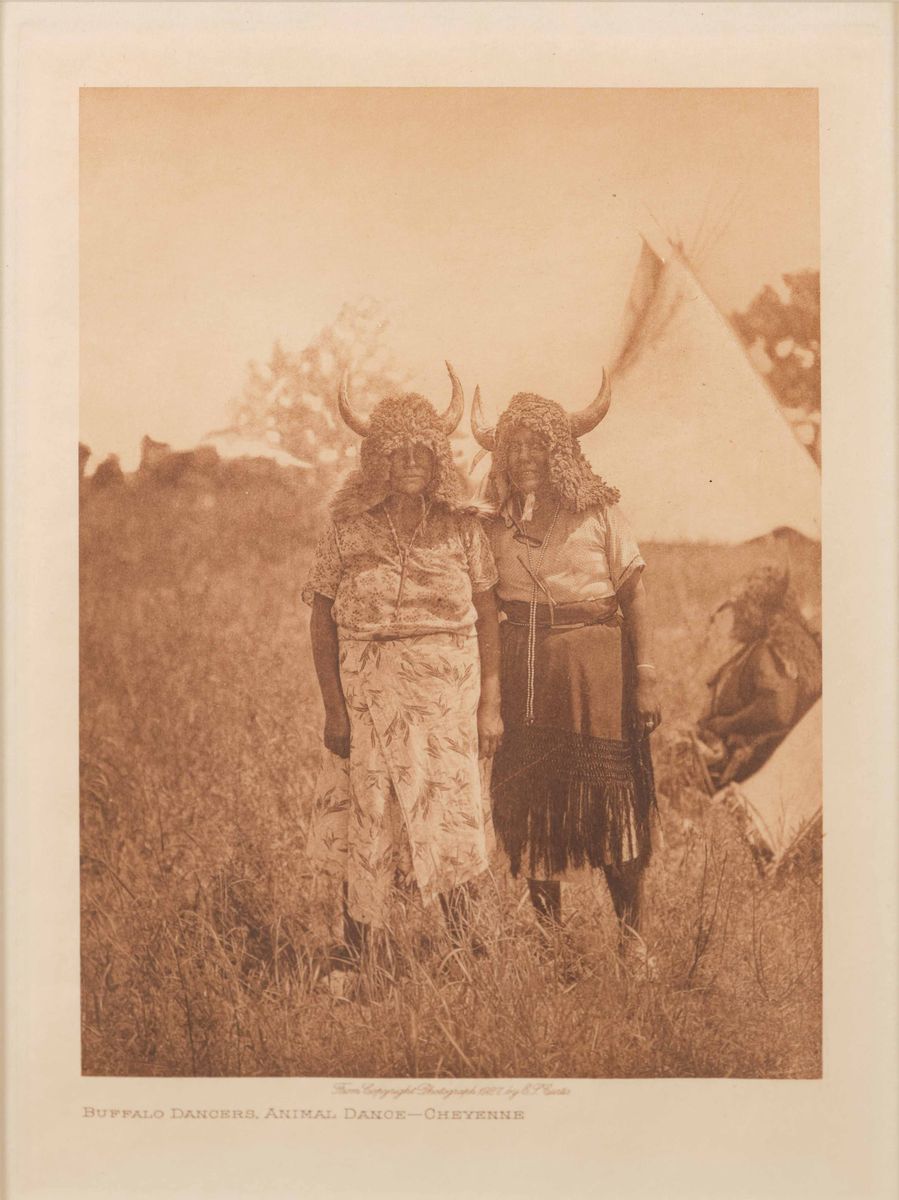Edward Sheriff Curtis (1868-1952)buffalo Society, Animal Dance - Cheyenne 1927