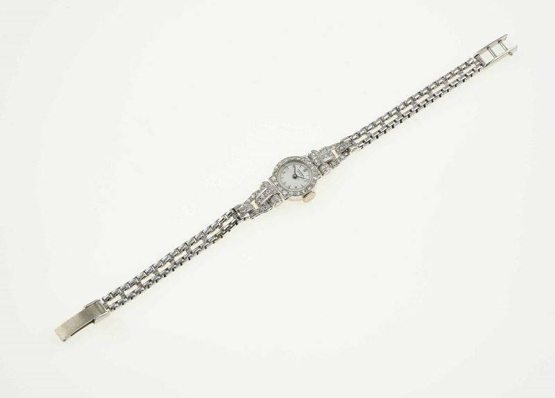 Gold and diamond wrist watch. Universal Genève  - Auction Fine Jewels - Cambi Casa d'Aste