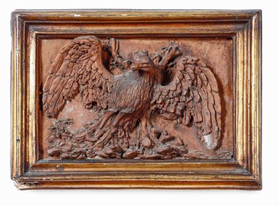 Tre Rilievi con Figure di Volatili. Terracotta. Plasticatore del XVIII Secolo