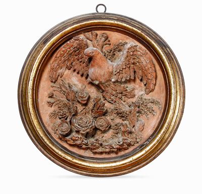 Rilievo con Figura di Volatile. Terracotta. Plasticatore del XVIII Secolo