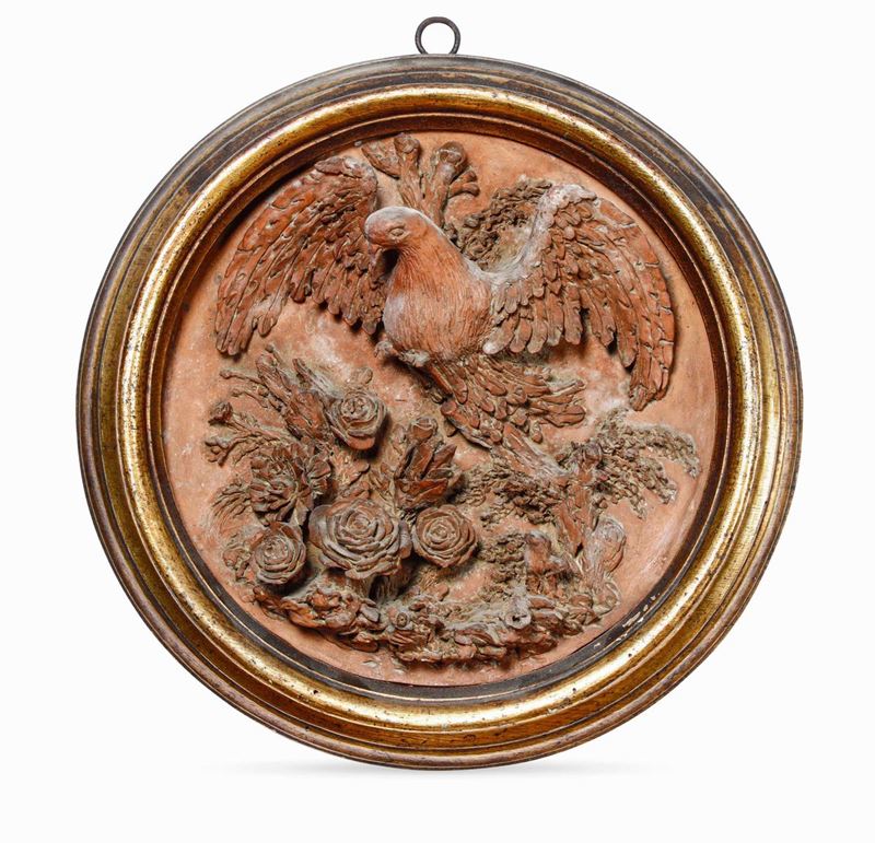 A terracotta relief of a bird, 1700s  - Auction Sculpture and Works of Art - Cambi Casa d'Aste