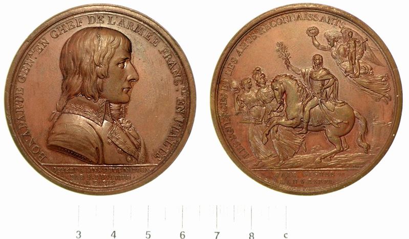 TRATTATO DI CAMPOFORMIO (17 ottobre 1797 – Fine della Repubblica di Venezia). Medaglia in bronzo 1797.  - Auction Numismatics - Cambi Casa d'Aste