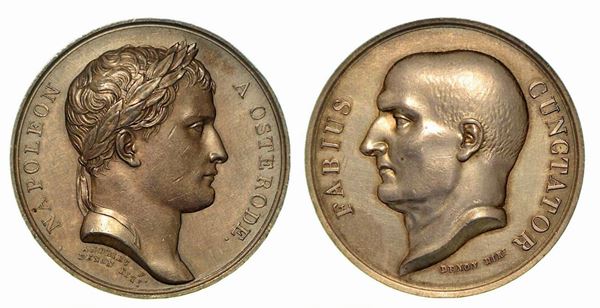 ARRIVO DELLE TRUPPE FRANCESI A OSTERODE. Medaglia in argento 1807, Parigi.