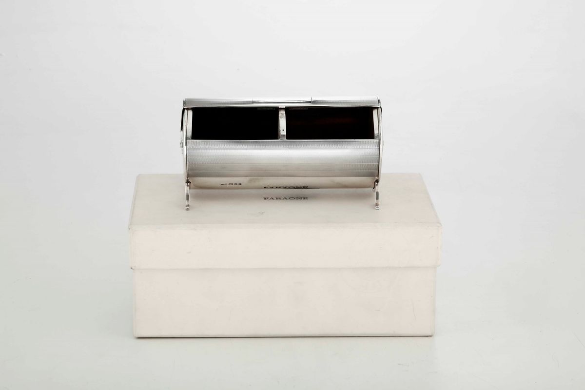 Porta Tabacco in Argento Sterling. Inghilterra, Bollo della Città di Londra per L'anno 1930 e Del...