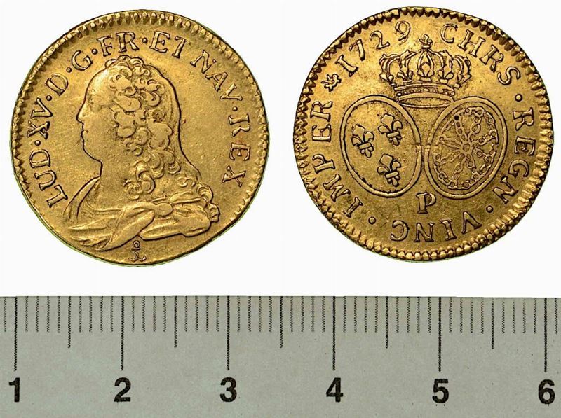 FRANCIA. LOUIS XV, 1715-1774. Louis d'or 1729.  - Auction Numismatics - Cambi Casa d'Aste