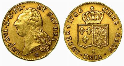 Francia. Louis XVI, 1774-1793. Double Louis D'or 1786.