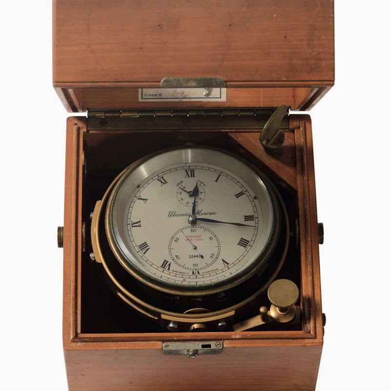 Cronometro da marina da due giorni di carica Thomas Mercer  - Auction Marittime Art and Scientific Instruments - Cambi Casa d'Aste