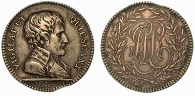 Prefettura di Polizia. Gettone in Argento 1802, Parigi.