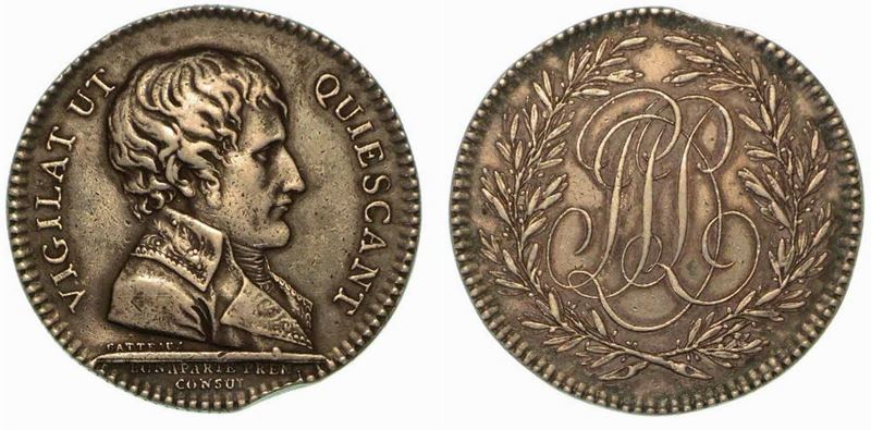 PREFETTURA DI POLIZIA. Gettone in argento 1802, Parigi.  - Auction Numismatics - Cambi Casa d'Aste