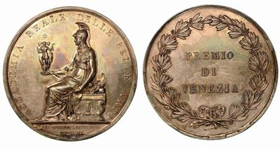 Premio Dell'accademia Imperiale di Belle Arti a Venezia. Medaglia D'argento 1803, Milano.
