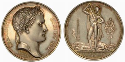 Battaglia di Friedland. Medaglia in Argento 1807, Parigi.