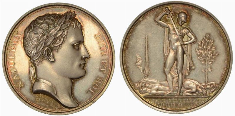 BATTAGLIA DI FRIEDLAND. Medaglia in argento 1807, Parigi.  - Asta Numismatica - Cambi Casa d'Aste