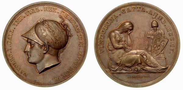 PRESA DI VIENNA – CONQUISTA DI VINDOBONA. Medaglia in bronzo 1805.