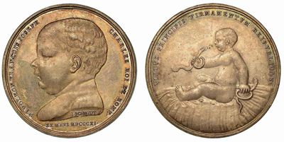 Nascita del Re di Roma. Medaglia in Argento 1811.