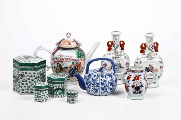Lotto di porcellane cinesi, XX secolo