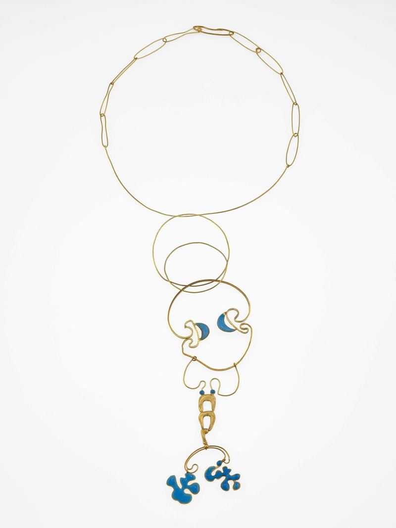 Enamel and gold necklace  - Auction Jewels | Cambi Time - Cambi Casa d'Aste