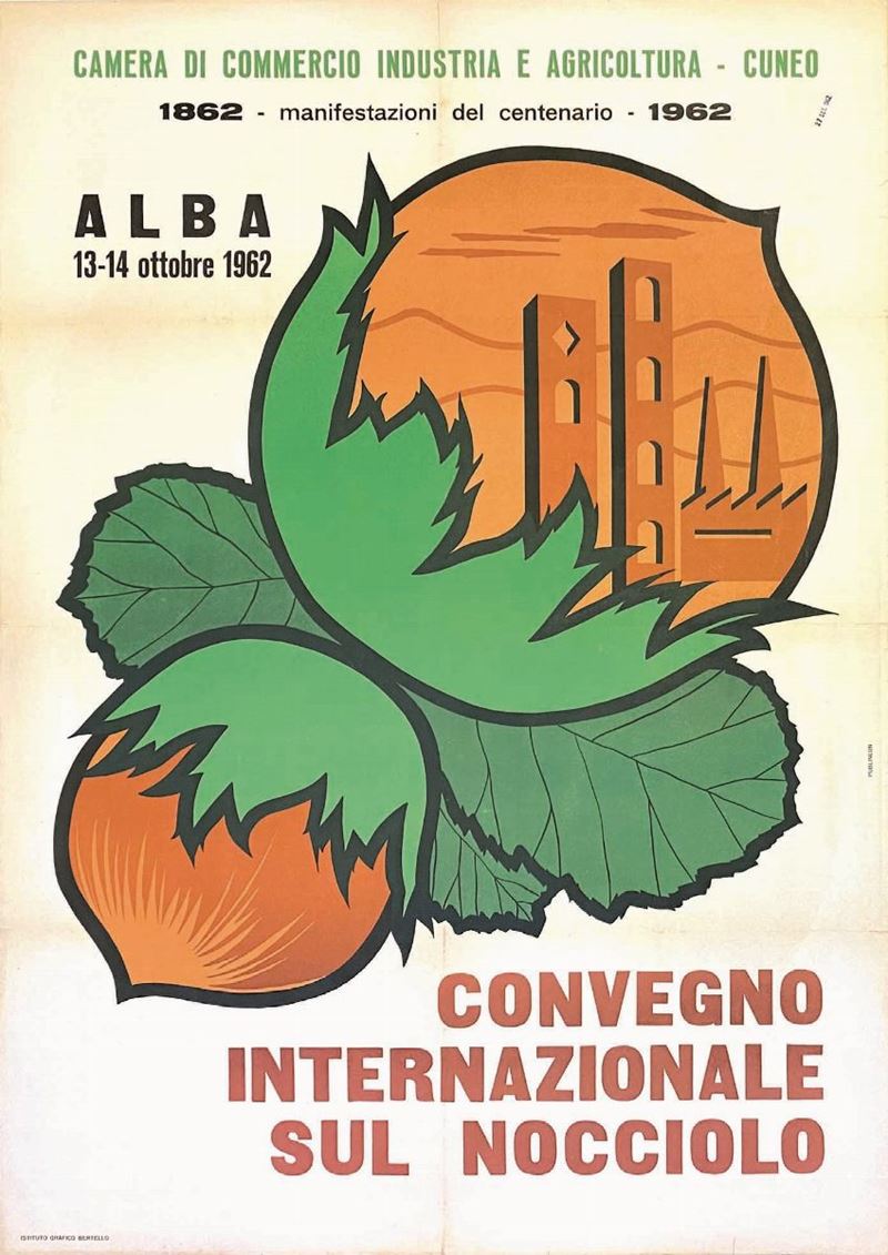 Publineon : Publineon ALBA… CONVEGNO INTERNAZIONALE SUL NOCCIOLO   - Asta Manifesti | Cambi Time - I - Cambi Casa d'Aste